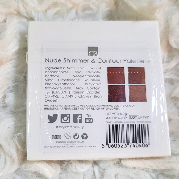 Oryza Beauty Nude Shimmer & Contour Eyeshadow - Picture 2 of 5